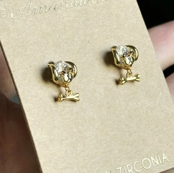 Amanda Blu Dog & Bone Earrings - Picture 2 of 5